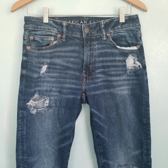 American Eagle Slim Distressed Jeans - Picture 2 of 9
